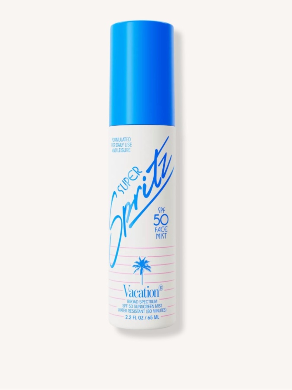 Super Spritz SPF 50 Face Mist — Blue/White NWOT